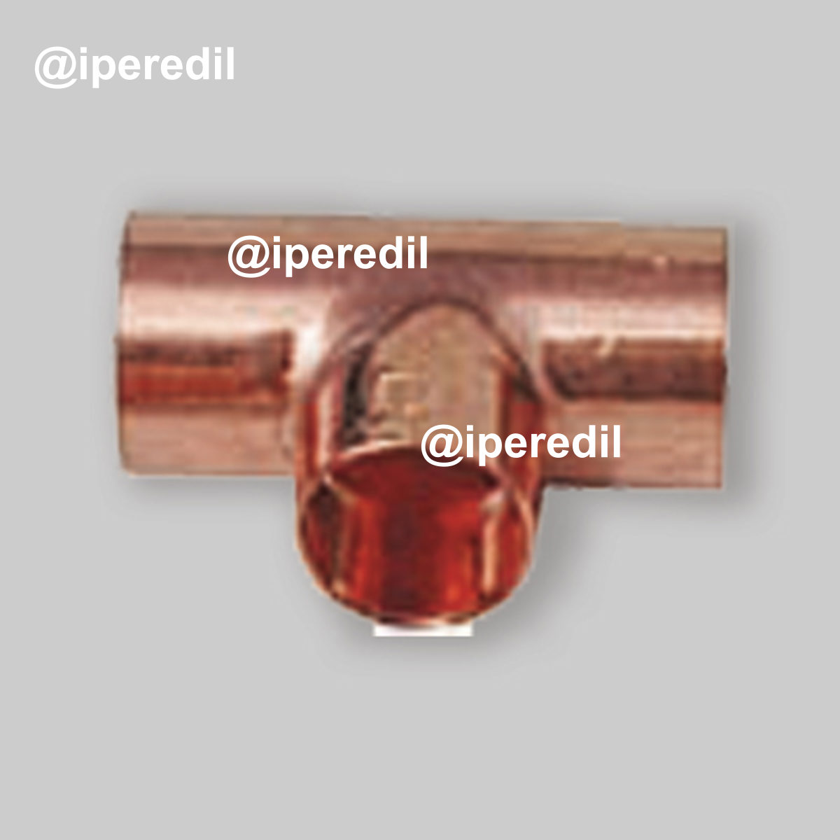 TEE RIDOTTO FEMMINA "16" IN RAME A SALDARE Ø16 x 18 x 16 mm