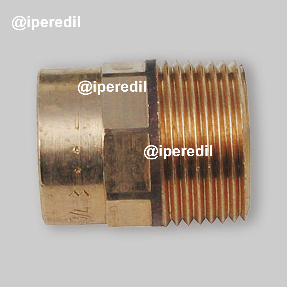 MANICOTTO FILETTATO MASCHIO IN BRONZO A SALDARE Ø22 x 3/4"