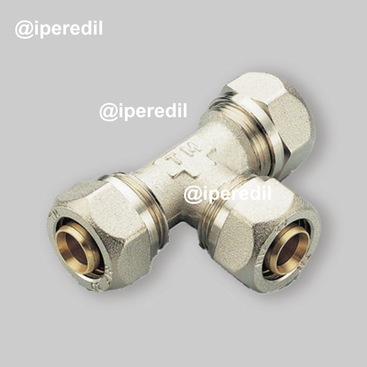 TEE A COMPRESSIONE PER TUBO MULTISTRATO TIEMME Ø20x2,0 mm