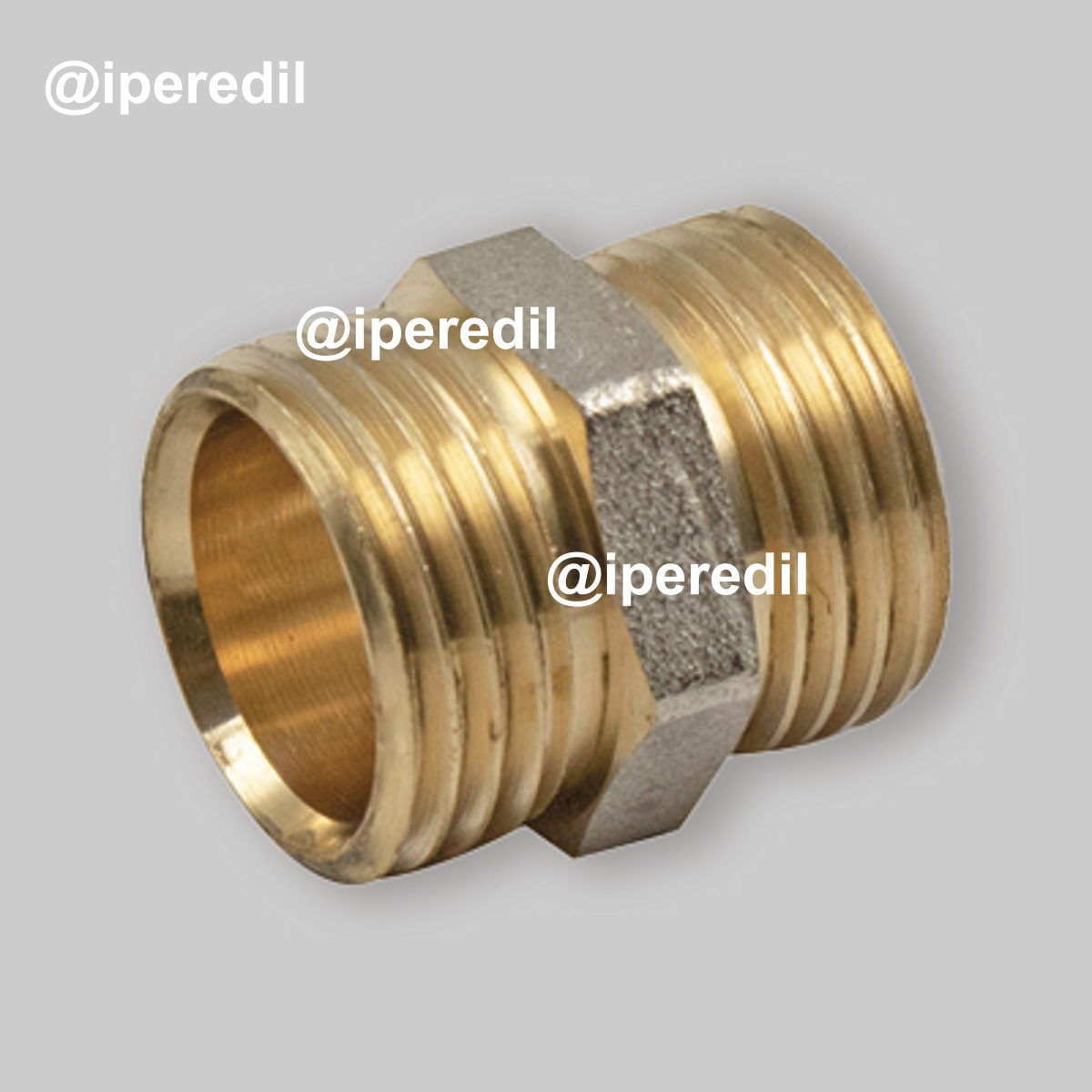 RACCORDO DIRITTO DOPPIO A COMPRESSIONE WATERBLOCK TM 1/2" x Ø16 - 1/2" x Ø16