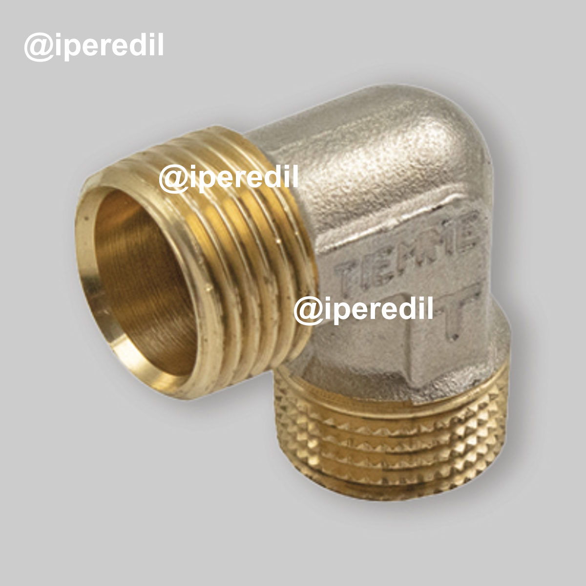 RACCORDO CURVO MASCHIO A COMPRESSIONE WATERBLOCK TM 1/2" - 3/4" x Ø18