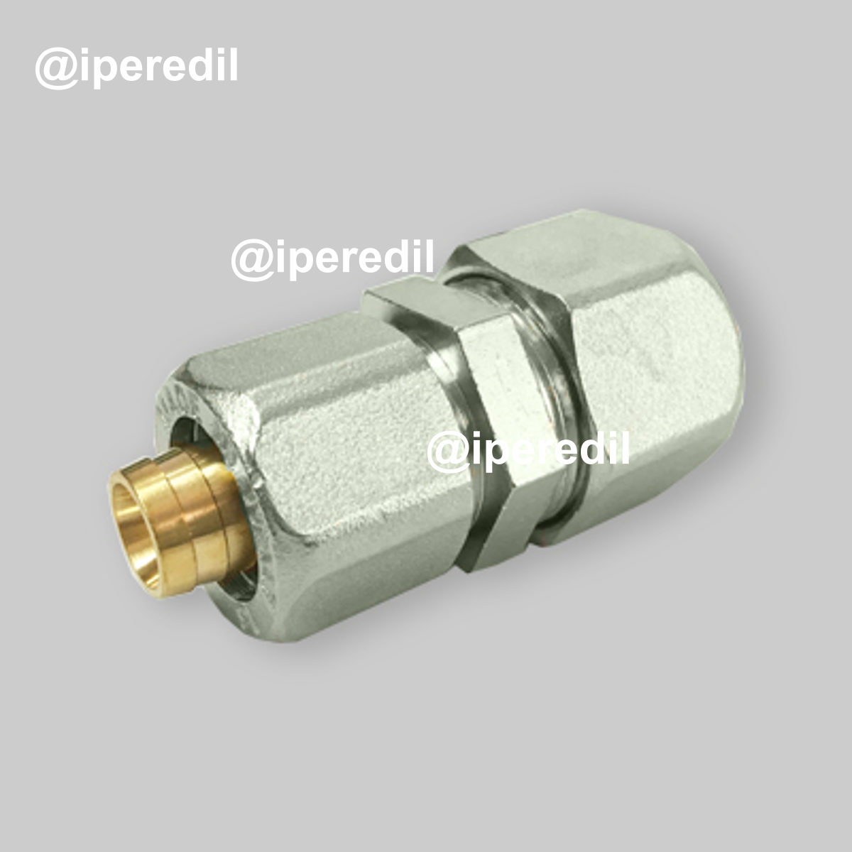 RACCORDO DOPPIO RIDOTTO A COMPRESSIONE PER TUBO MULTISTRATO APE 26x20 3703L02620