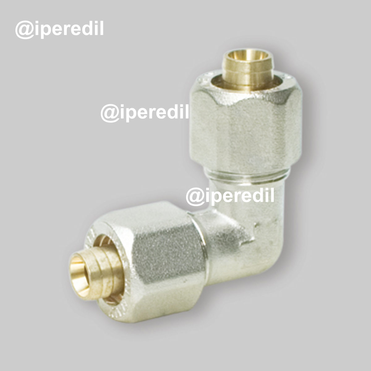 GOMITO DOPPIO A COMPRESSIONE PER TUBO MULTISTRATO APE Ø26 (3,0) x Ø26 (3,0) mm