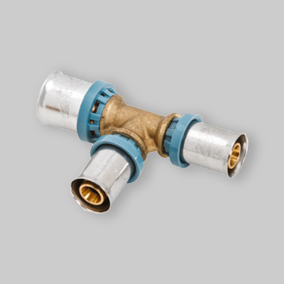 RACCORDO TEE RIDOTTO A PRESSARE "DELTAPRESS" UNIDELTA 40x32x40