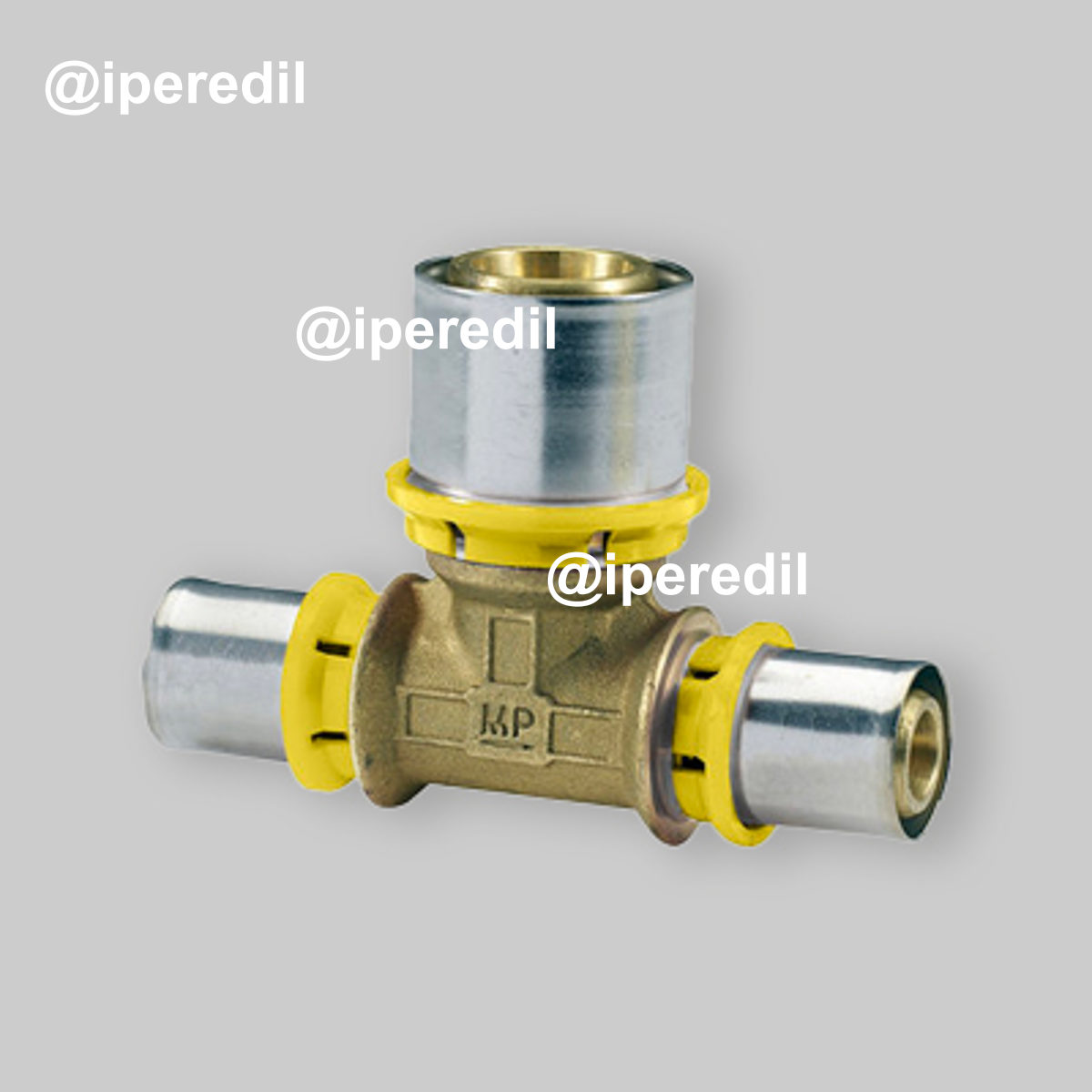 TEE A PRESSARE CON ATTACCHI LATERALI RIDOTTI A GAS IVAR 16x20x16