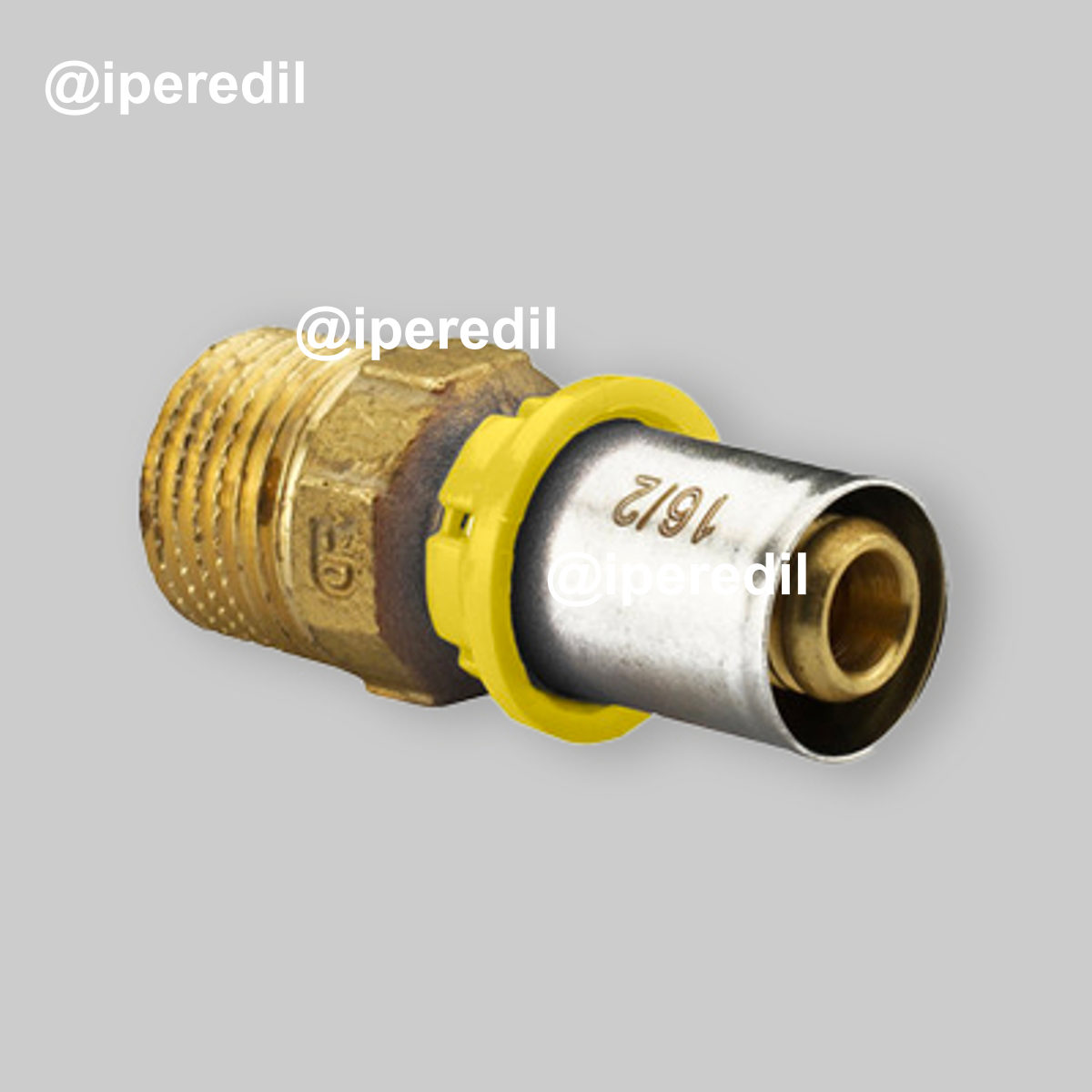 RACCORDO A PRESSARE DIRITTO M GAS IVAR 26x1" M