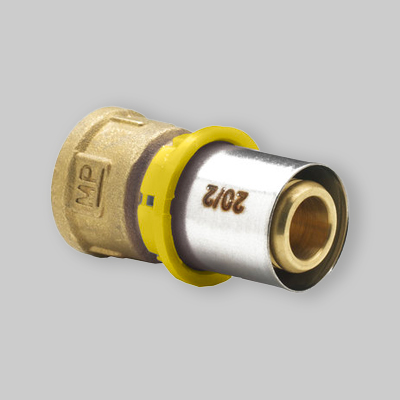 RACCORDO A PRESSARE DIRITTO F GAS IVAR 20x3/4" F
