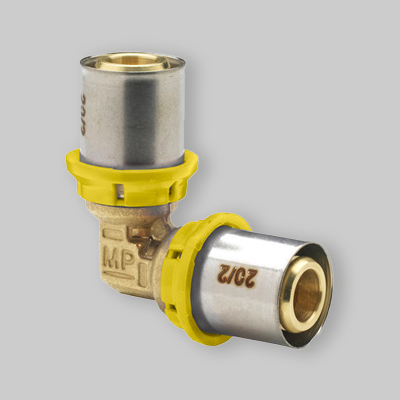 GOMITO A PRESSARE DOPPIO A GAS IVAR 16x16