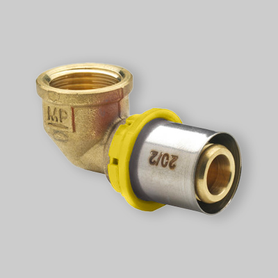 GOMITO A PRESSARE CURVO F A GAS IVAR 20x1/2" F