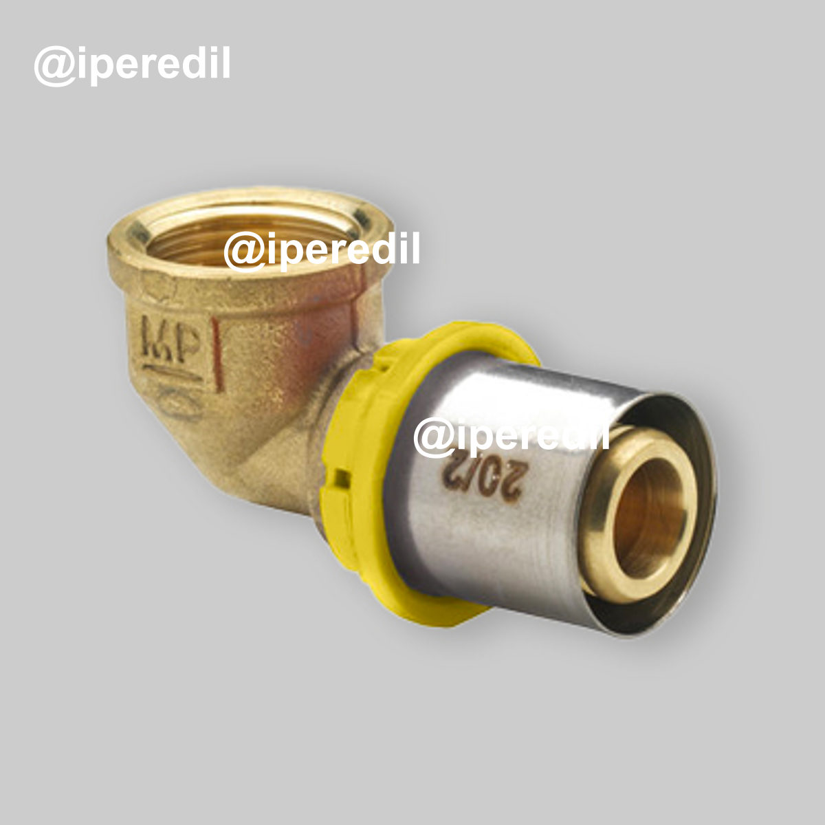 GOMITO A PRESSARE CURVO F A GAS IVAR 26x3/4" F