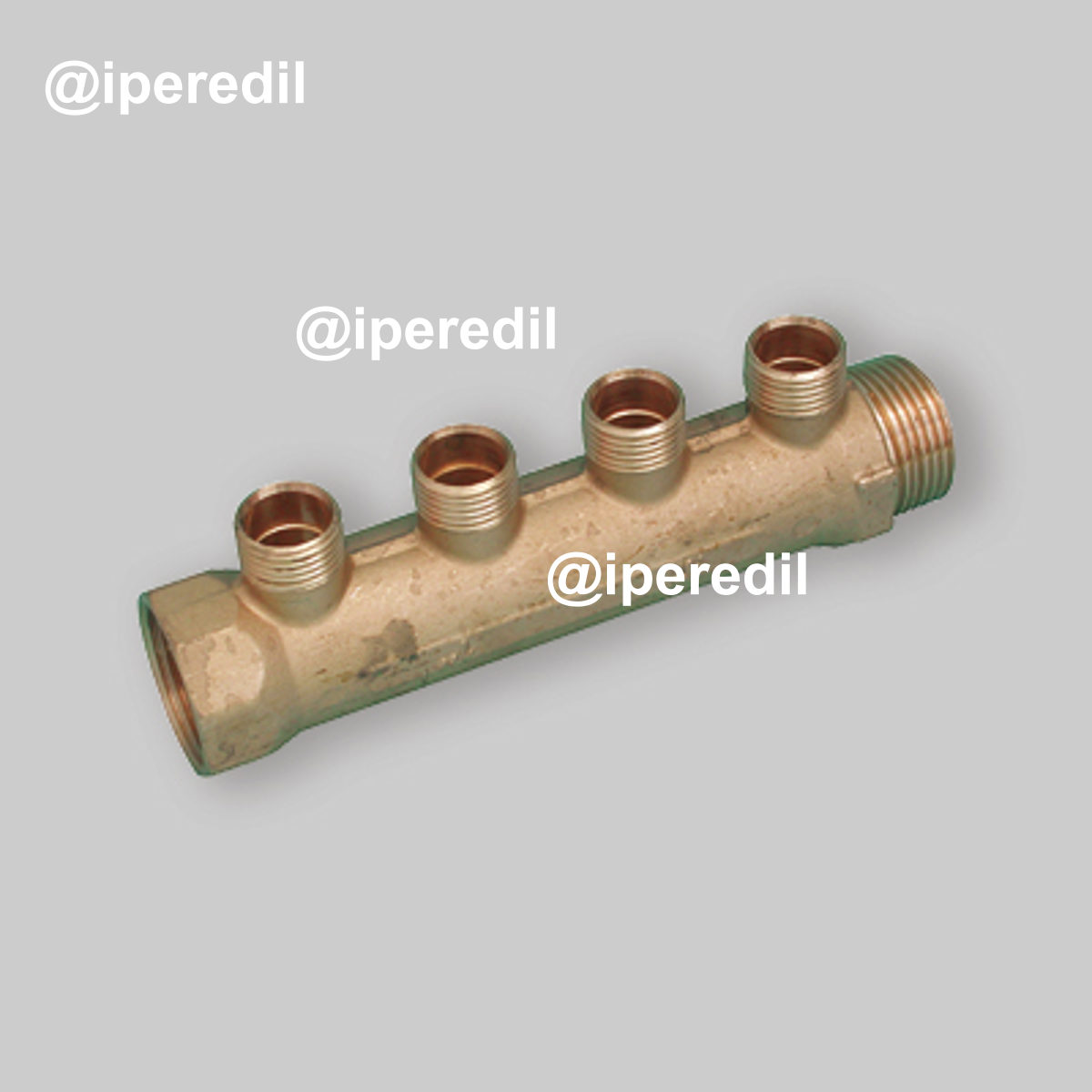 COLLETTORE LINEARE CONICO MASCHIO/FEMMINA 1" ICMA 2 vie da 1/2"