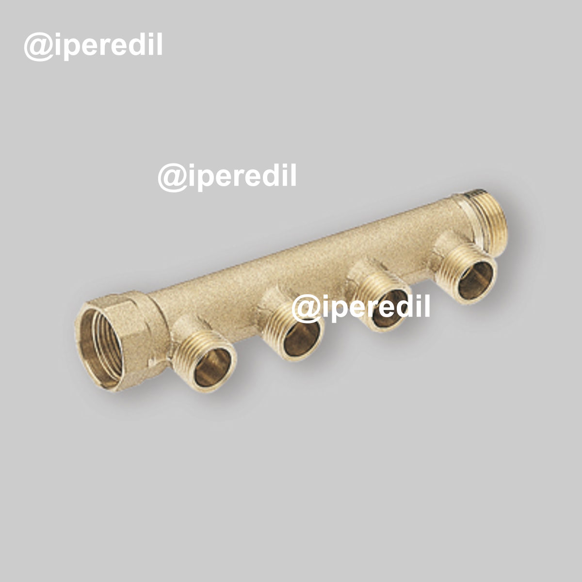 COLLETTORE LINEARE EUROCONO MASCHIO/FEMMINA 1" ICMA 3 vie da 3/4"