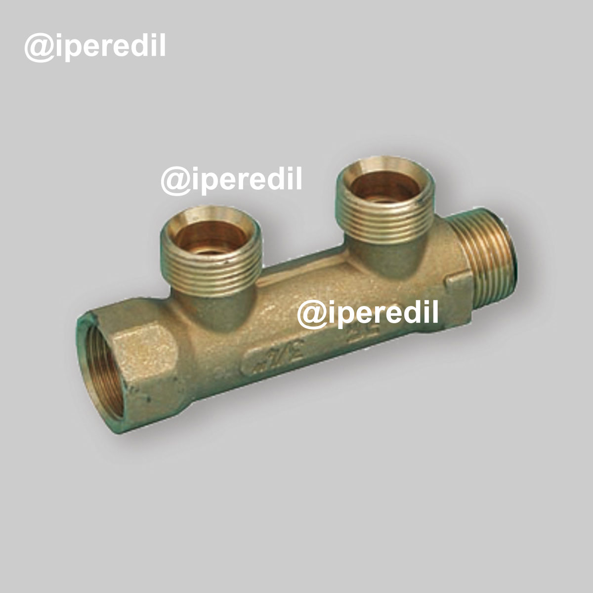 COLLETTORE LINEARE EUROCONO MASCHIO/FEMMINA 1"1/4 TIEMME 4 vie da 3/4"