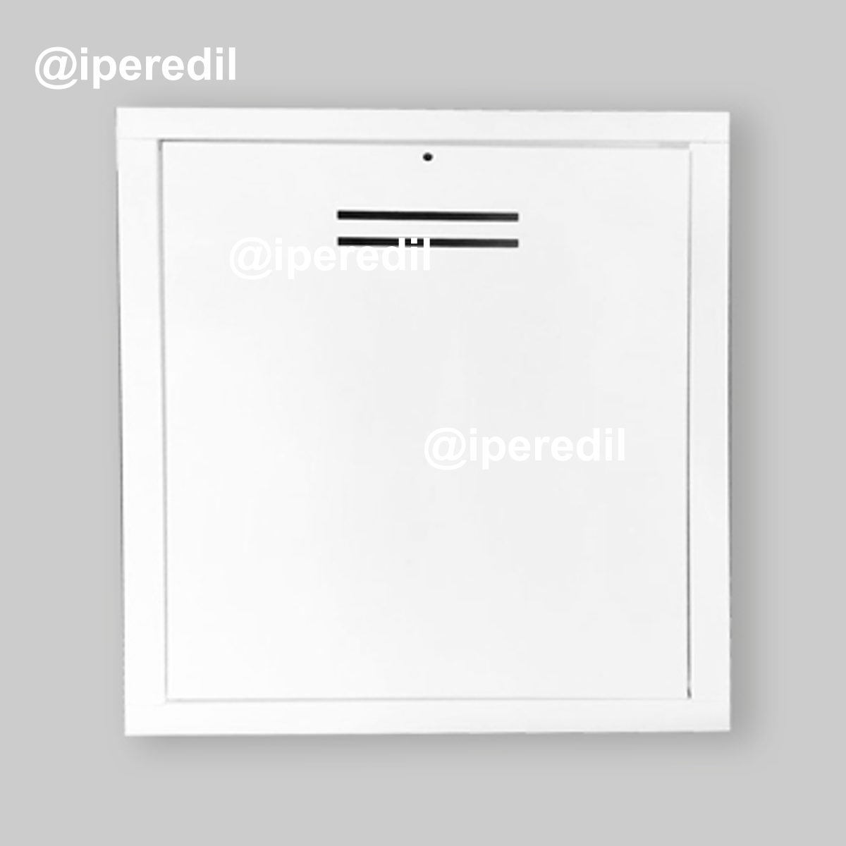 SPORTELLO COPRI COLLETTORI CON PORTA A PRESSIONE IN ACCIAIO ZINCATO 500 x 400 x 20 mm - 20755750
