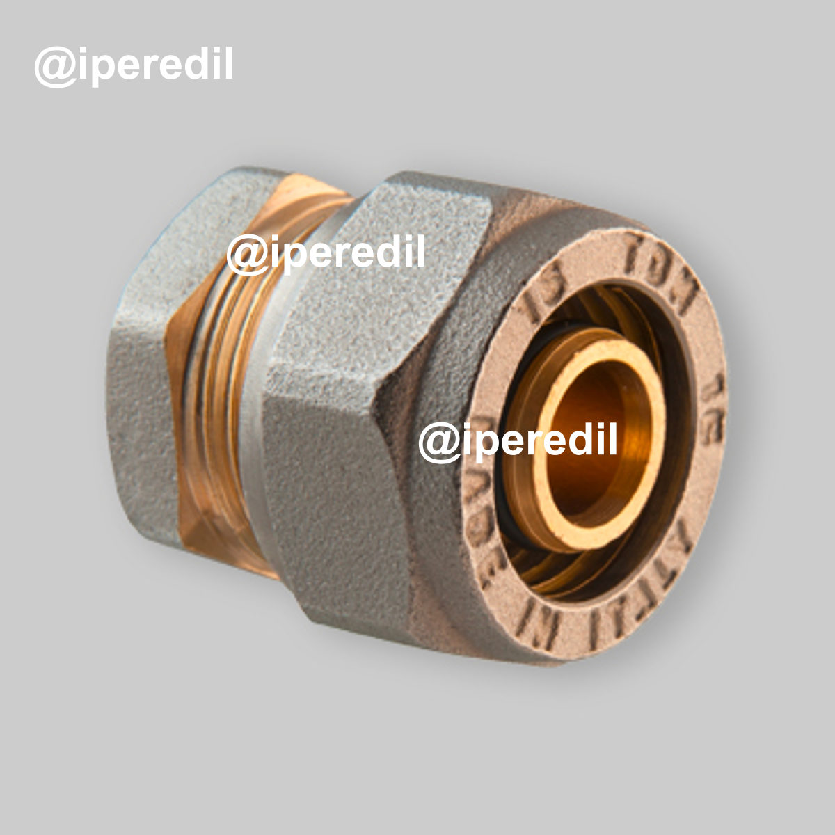 TAPPO TERMINALE A COMPRESSIONE PER TUBO MULTISTRATO TDM Ø16 (2,0) mm