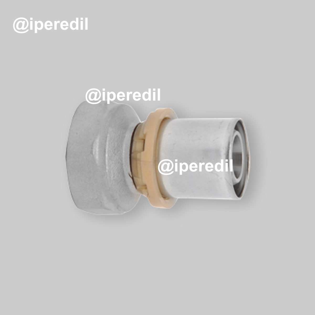 RACCORDO DIRITTO FEMMINA A PRESSARE PER TUBO MULTISTRATO ICMA Ø20 x 1/2"