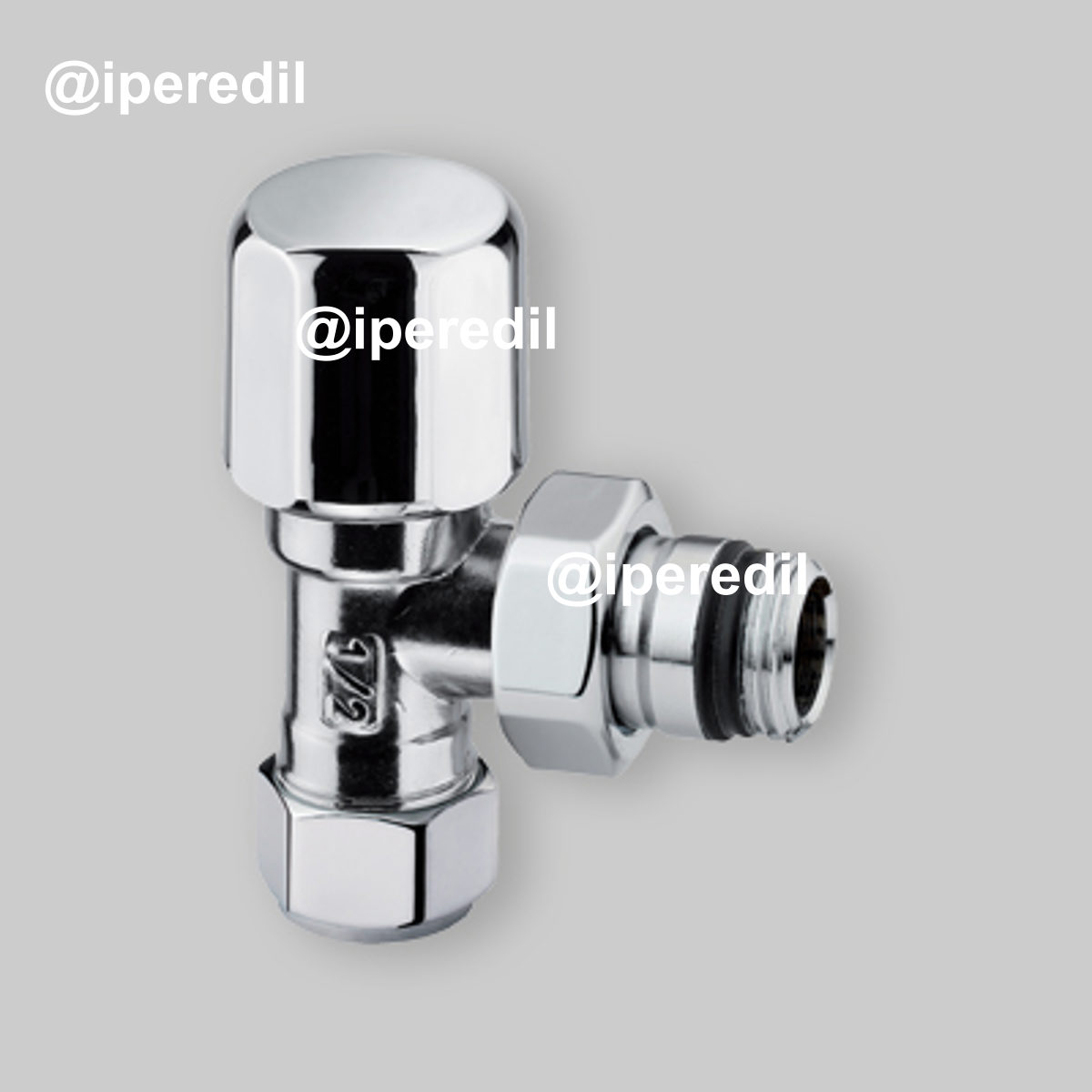 VALVOLA D'ARREDO A SQUADRA CROMO ARTECLIMA 1/2" - 24x19