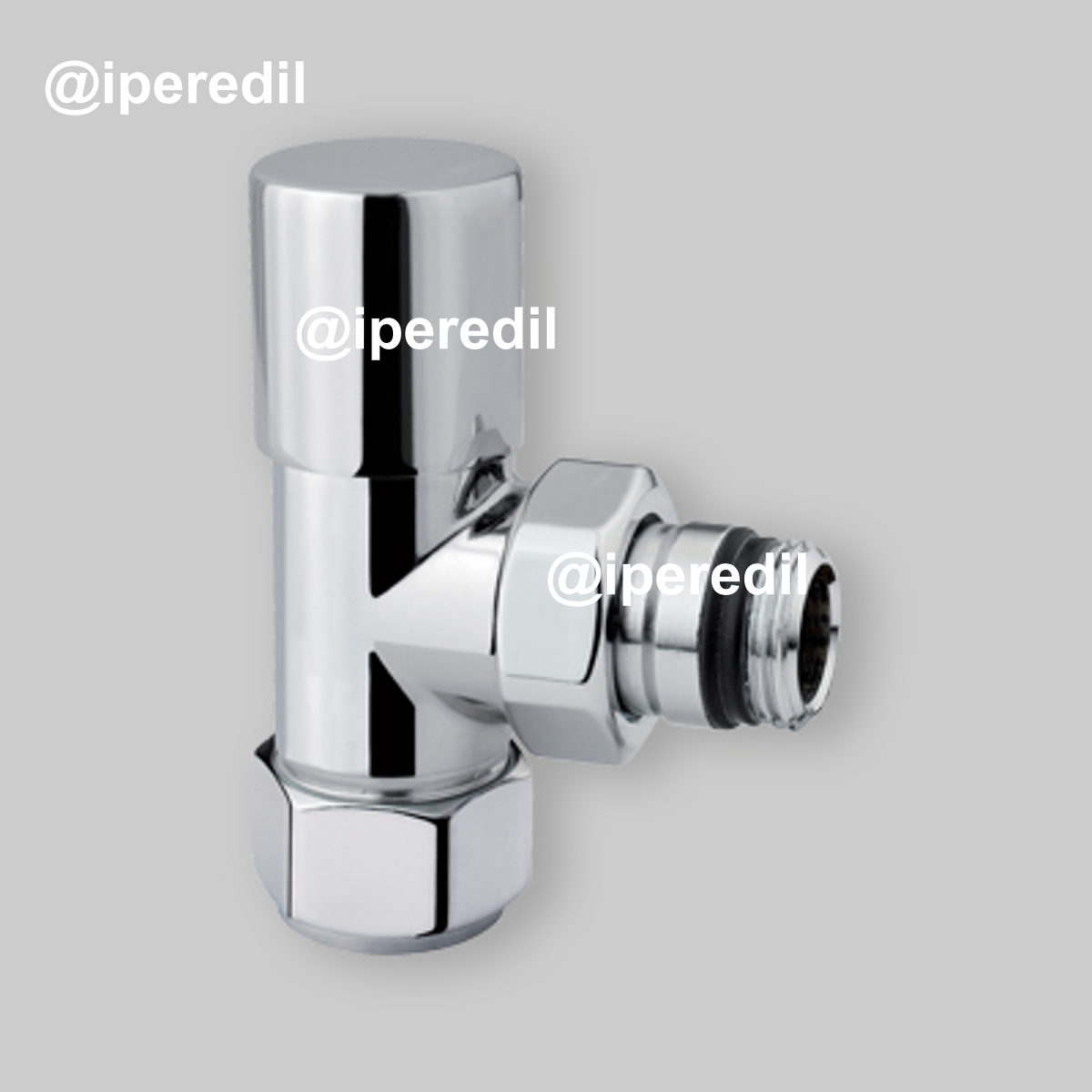 VALVOLA D'ARREDO A SQUADRA "HIGH STYLE" CROMO 3/8" - 24x19