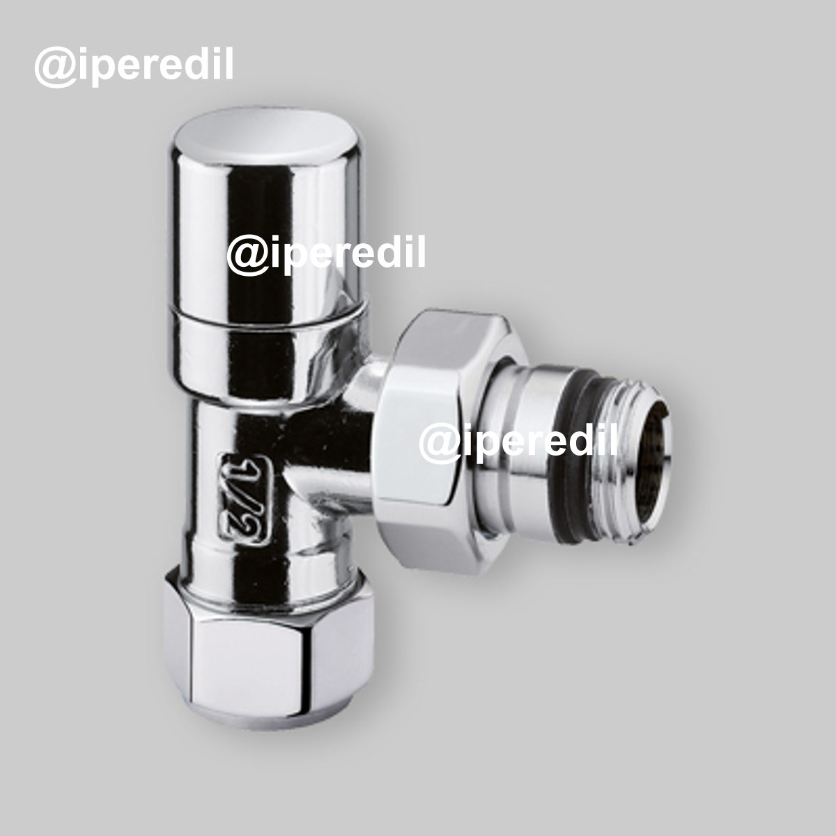 DETENTORE D'ARREDO A SQUADRA CROMO ARTECLIMA 1/2" - 24x19