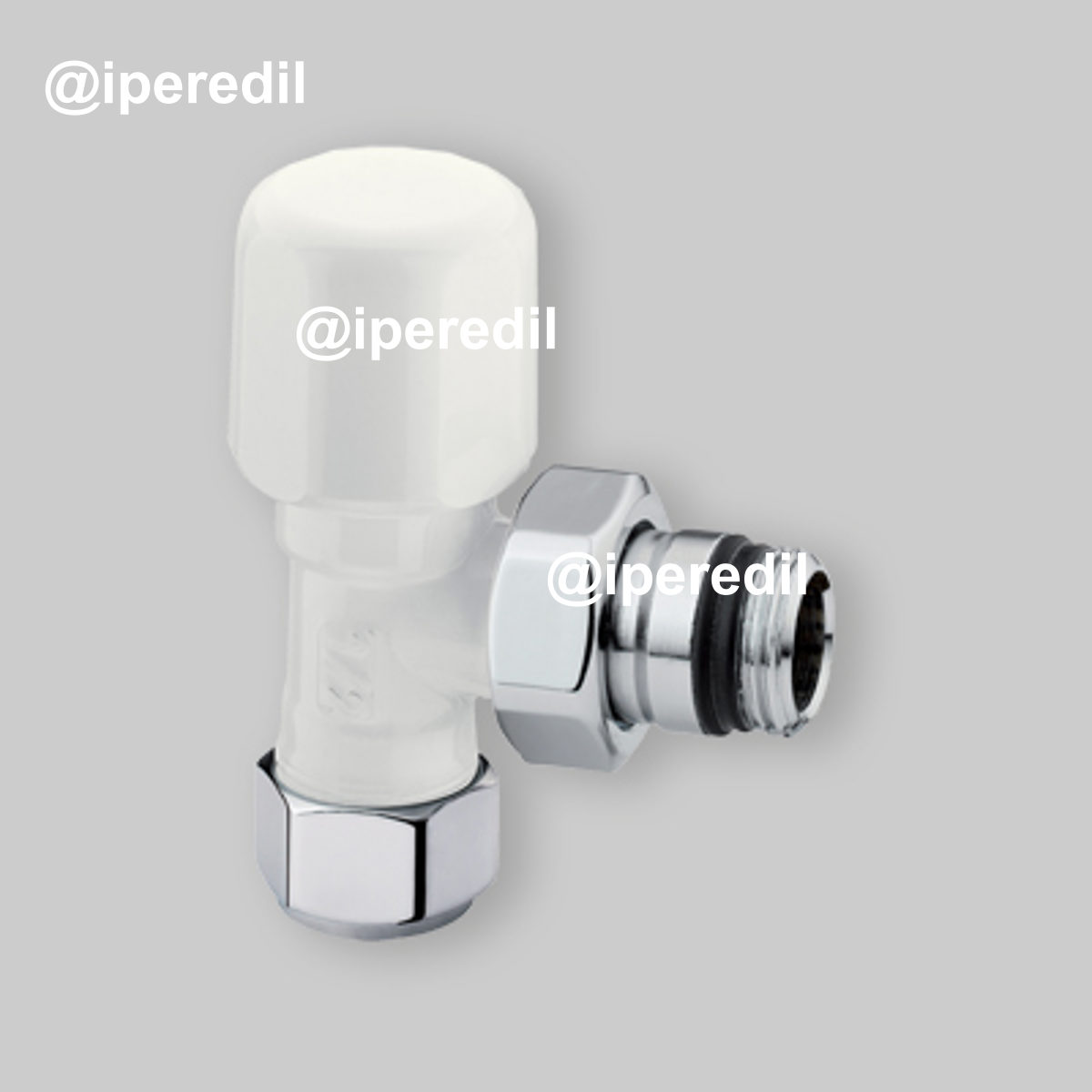 VALVOLA D'ARREDO A SQUADRA BIANCO ARTECLIMA 3/8" - 24x19