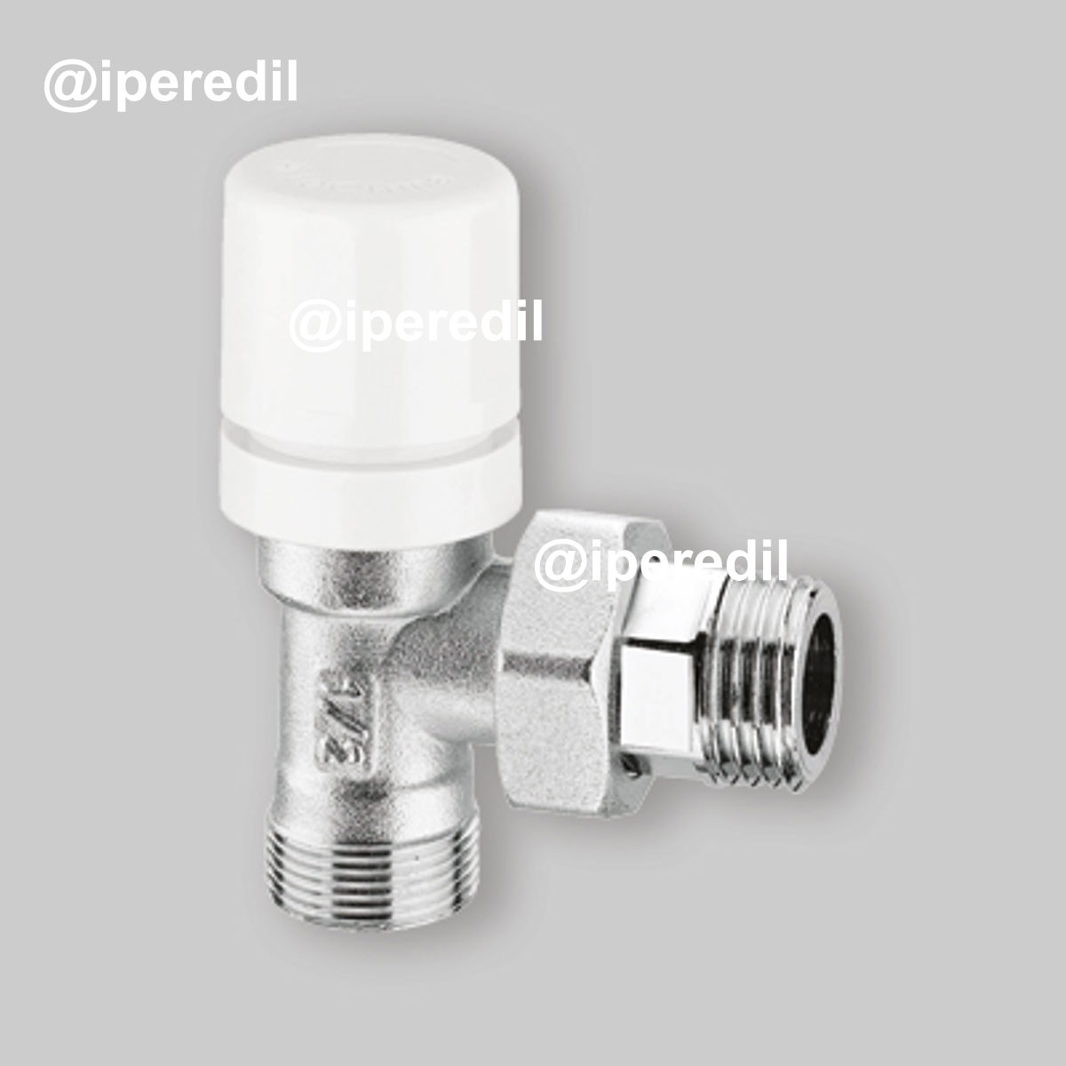 VALVOLA A SQUADRA TERMOSTATIZZABILE ARTECLIMA 1/2"-1/2" Attacco Ferro