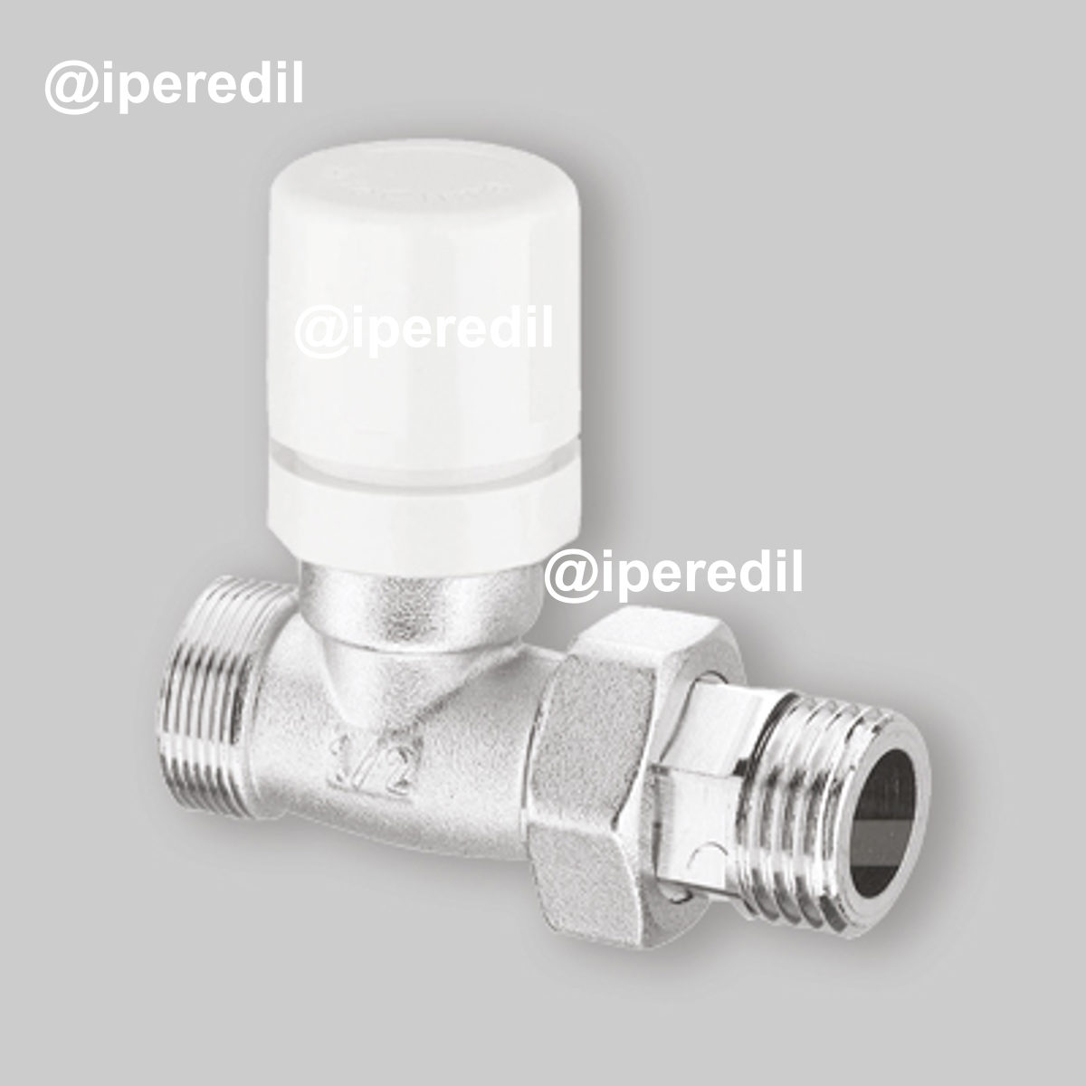 VALVOLA DIRITTA TERMOSTATIZZABILE ARTECLIMA 1/2"-1/2" Attacco Ferro