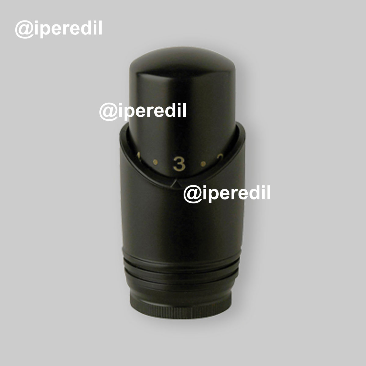 TESTA TERMOSTATICA 310NO NERO OPACO ARTECLIMA 30x1,5