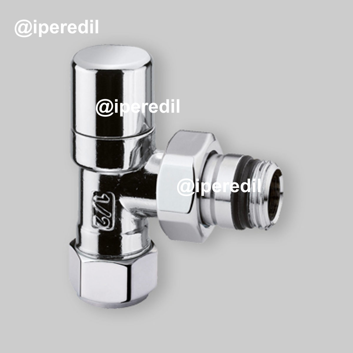 KIT PER RADIATORI COMPLETO DI MENSOLE BLACK COFFEE 1" x 1/2"