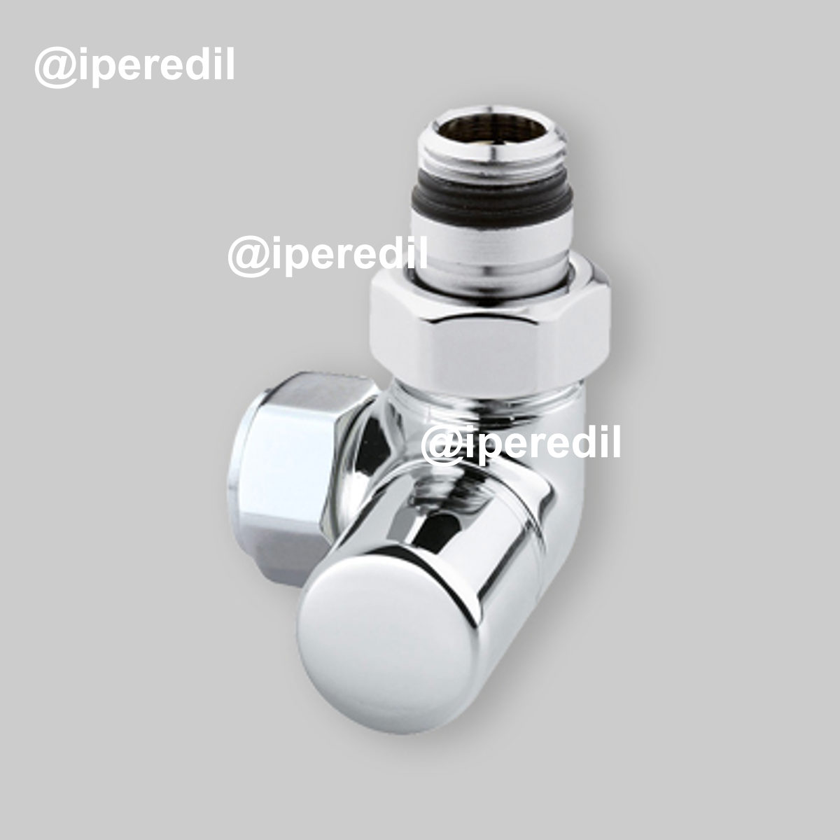 DETENTORE D'ARREDO AD ANGOLO DX CROMO ARTECLIMA 1/2" - 24x19