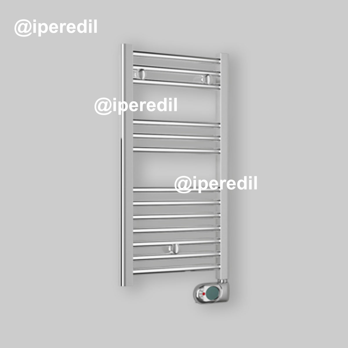 TERMOARREDO ELETTRICO "CORTINA EVO" CROMO H.920 x L.480 mm