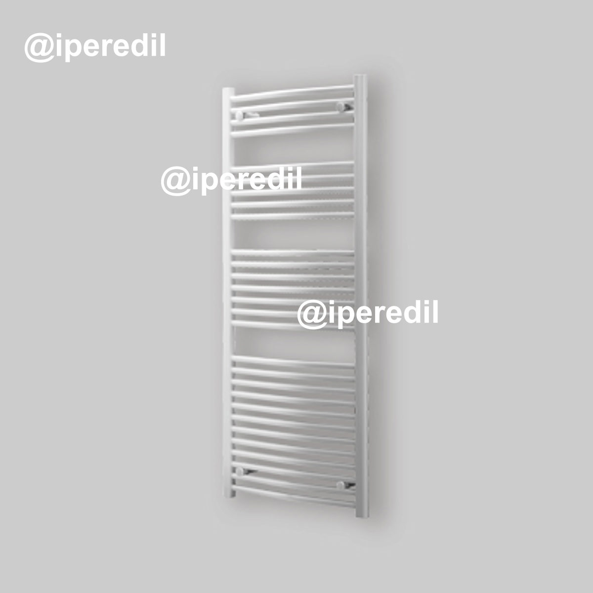 TERMOARREDO "SANREMO" CURVO BIANCO H.1703 x L.600 x I.550