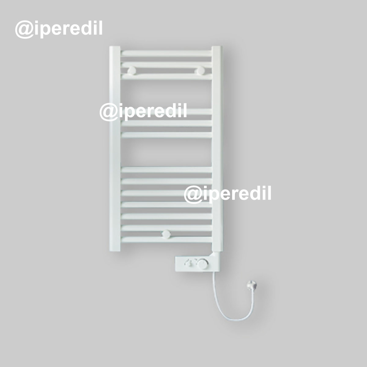 TERMOARREDO ELETTRICO "CORTINA ANALOGIC" BIANCO H.720 x L.400 mm