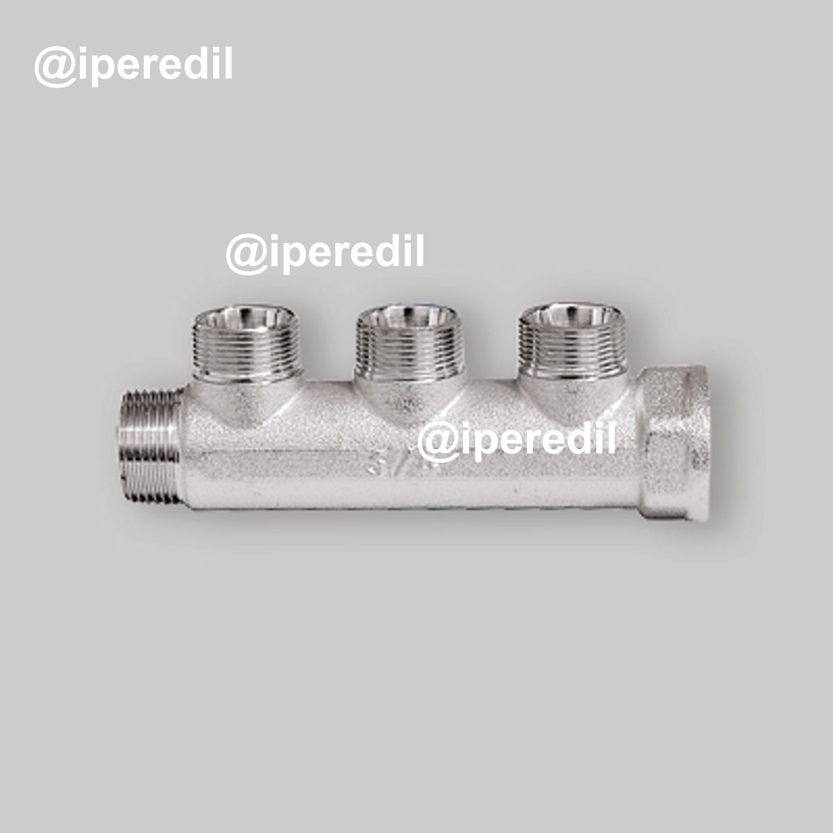 COLLETTORE LINEARE MASCHIO/FEMMINA 3/4" CROMATO FAR 3 Vie 24x19
