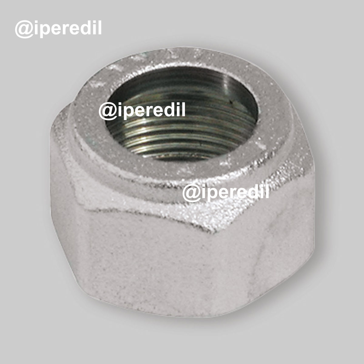 CALOTTA CROMATA IN OTTONE PER ATTACCHI RAME FILETTO 24x19 FAR Ø18 mm