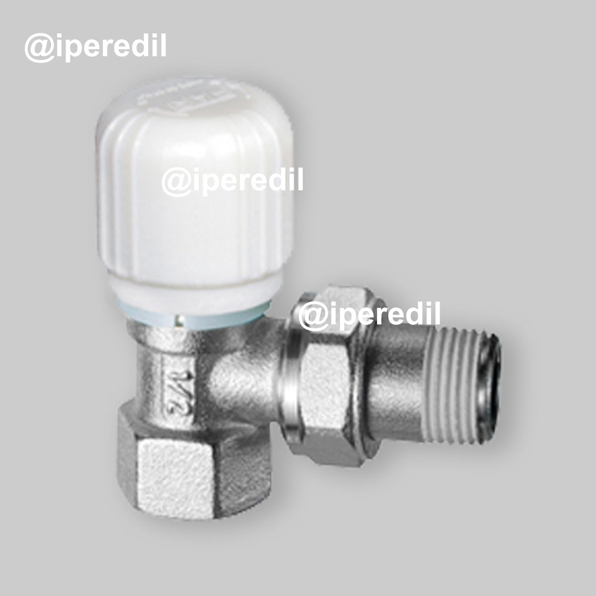 VALVOLA TERMOSTATIZZABILE A SQUADRA ATTACCO FERRO FAR 1/2" x 1/2"