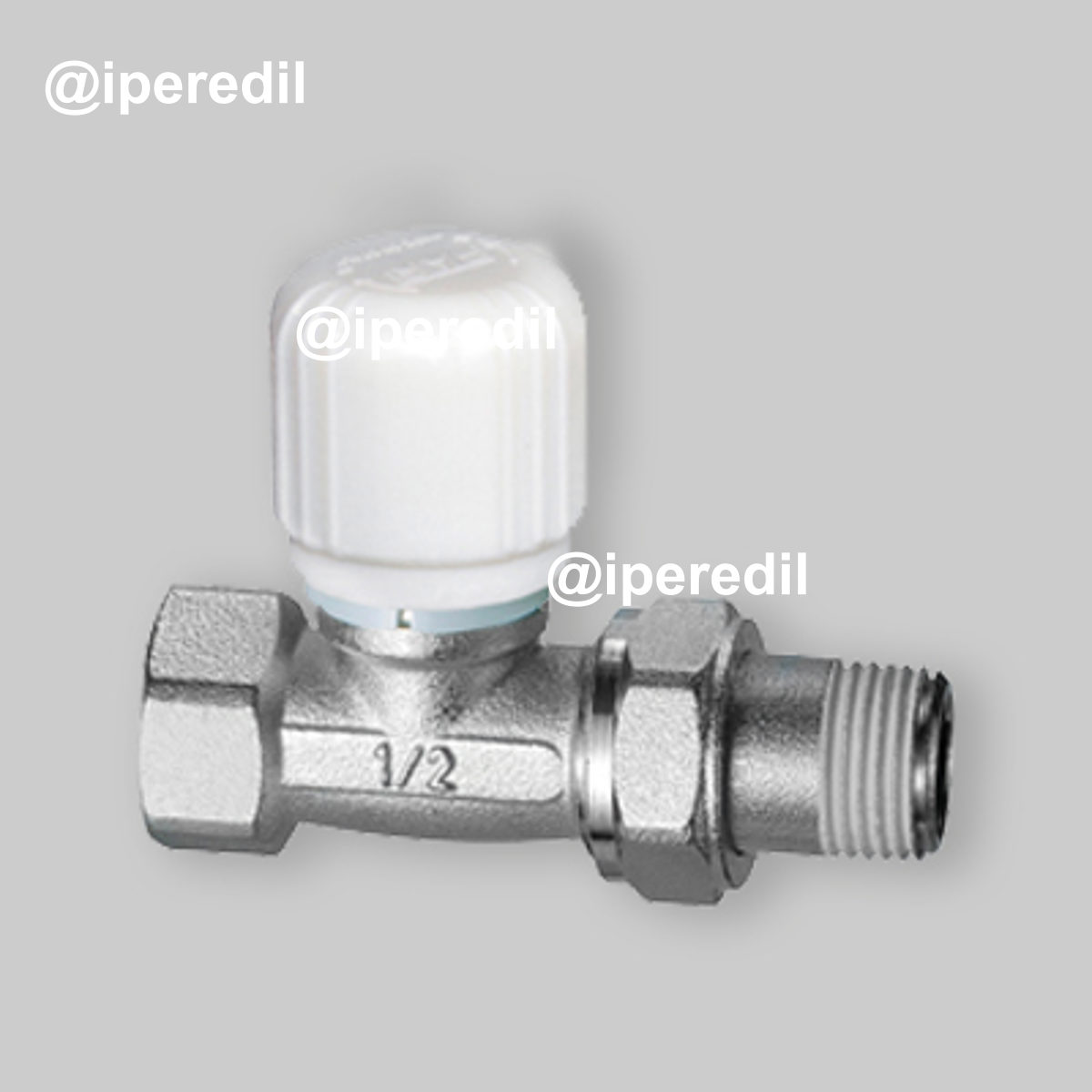 VALVOLA TERMOSTATIZZABILE DIRITTA ATTACCO FERRO FAR 1/2" - 1/2"