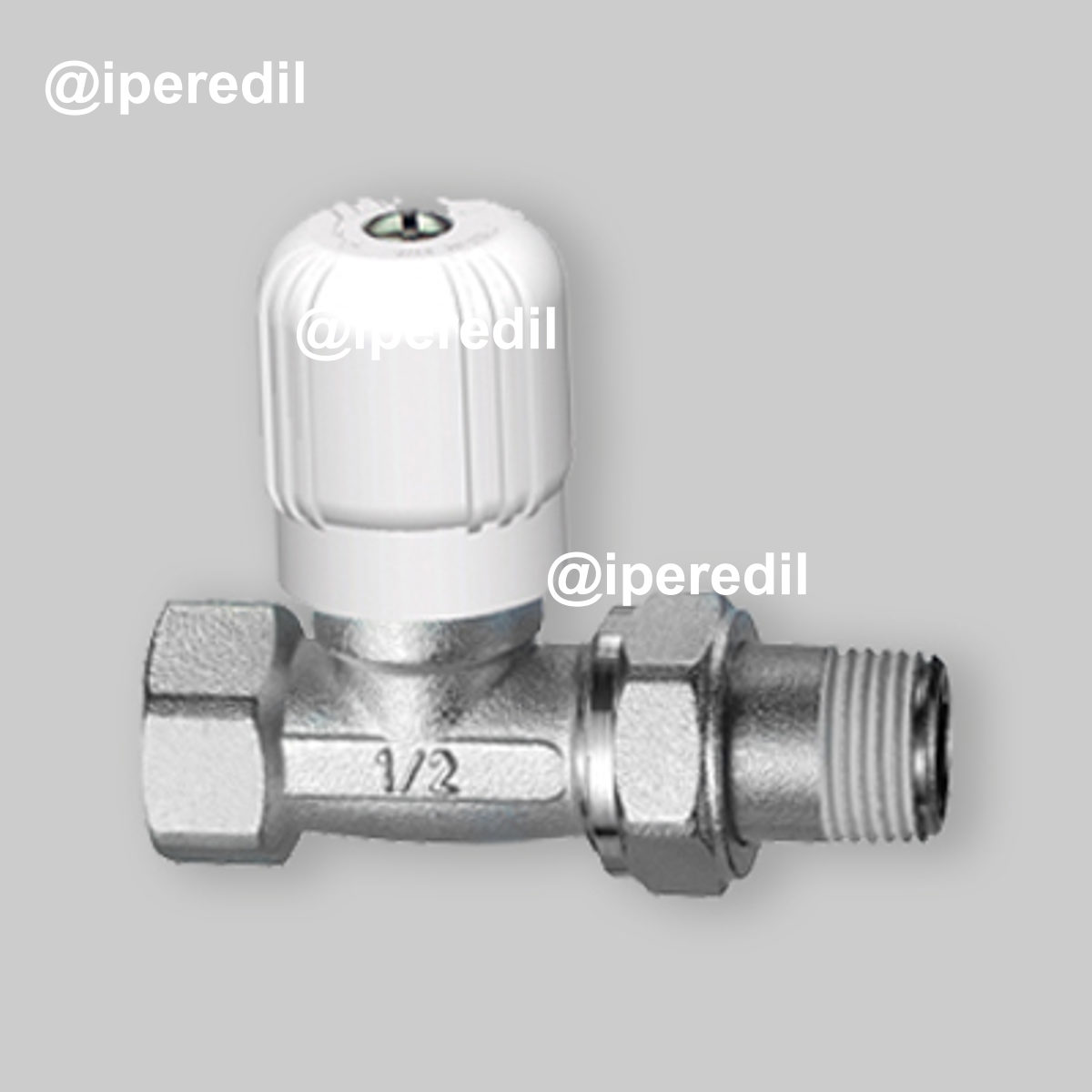 VALVOLA DIRITTA ATTACCO PER TUBO FERRO FAR 3/8"