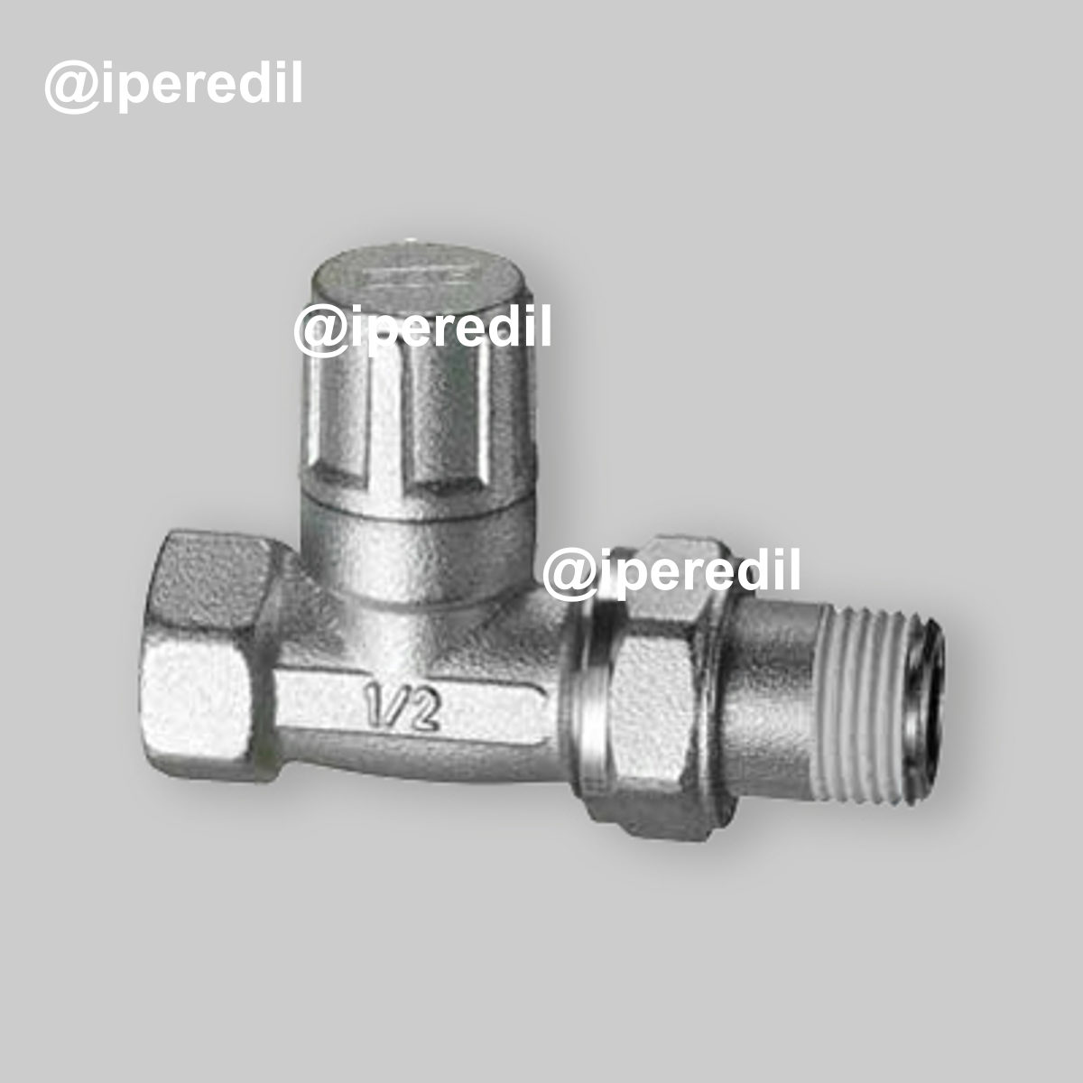 DETENTORE DIRITTO ATTACCO PER TUBO FERRO FAR 1/2"