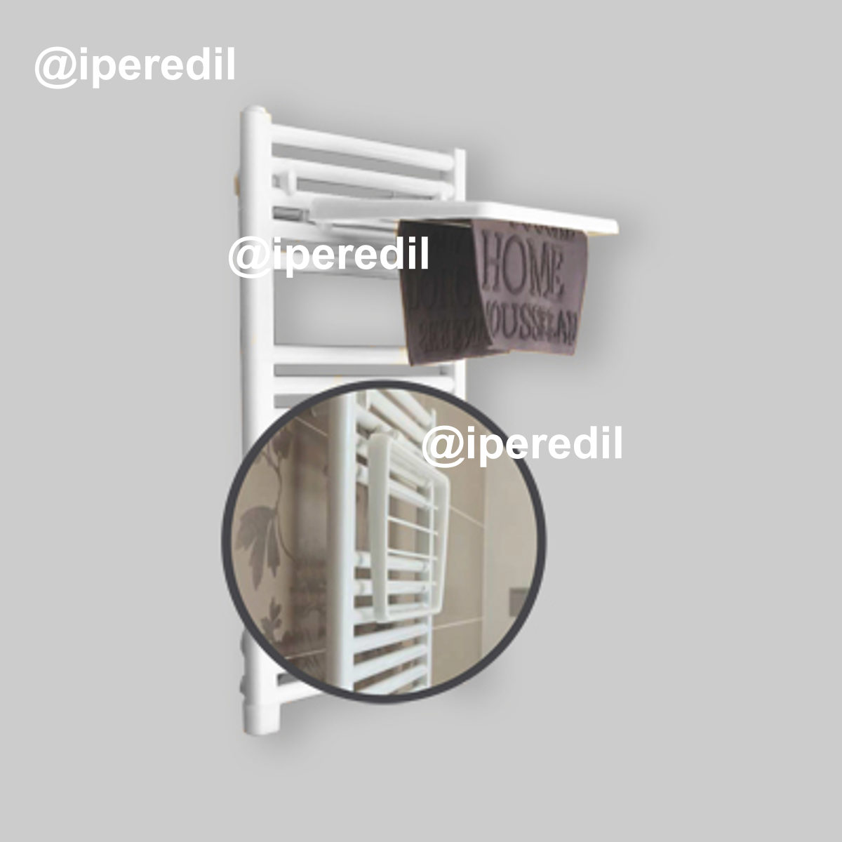 STENDINO RICHIUDIBILE PER TERMOARREDO BIANCO 330 x 490 x 4 mm