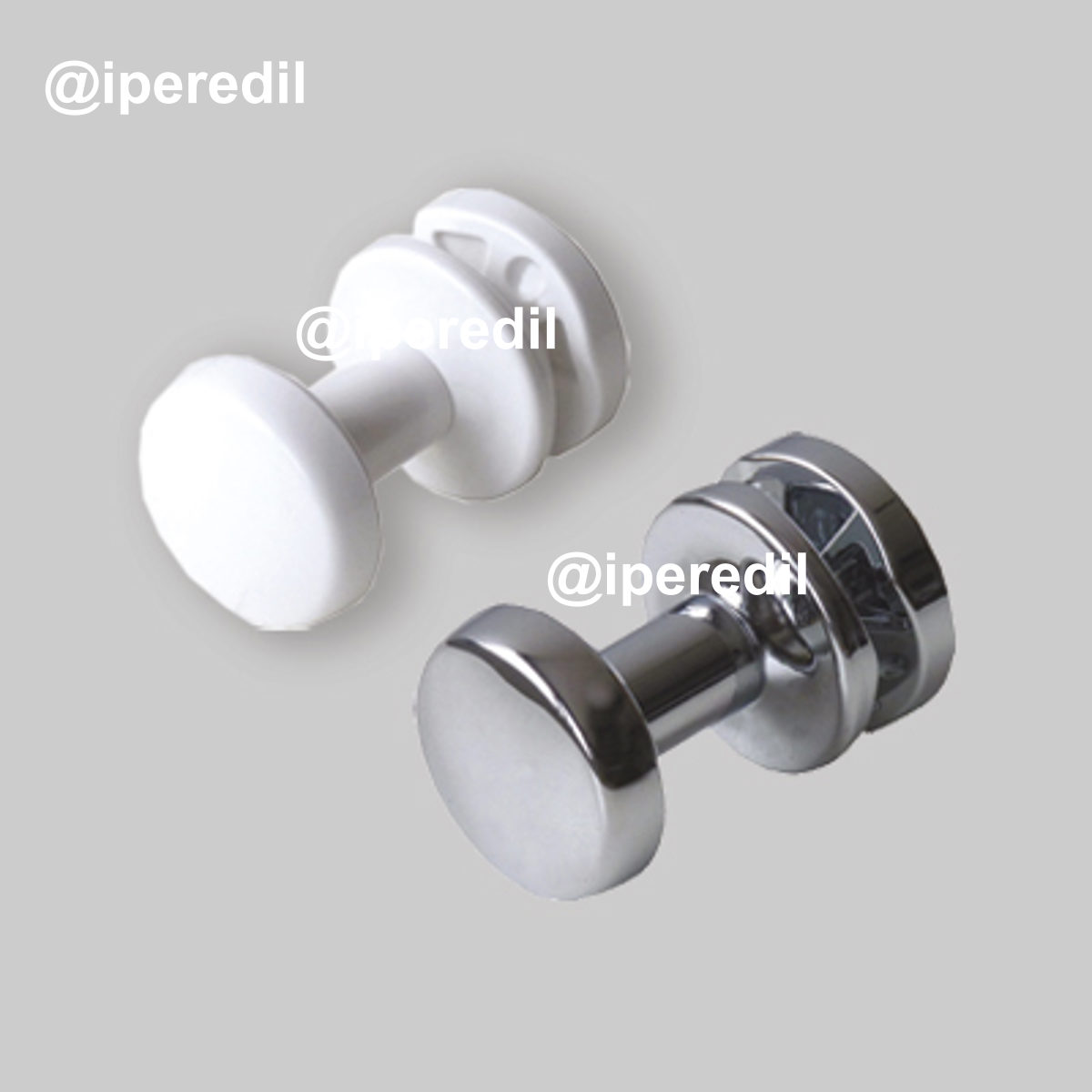 PORTA ABITI A COPPIA PER TERMOARREDO Ø30 mm - Cromo