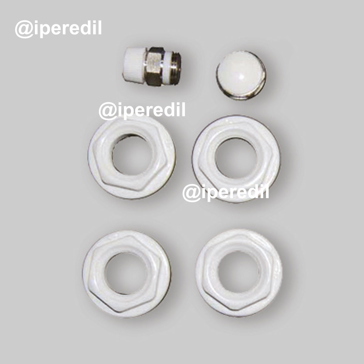 KIT TAPPI PER RADIATORE 1" x 1/2"