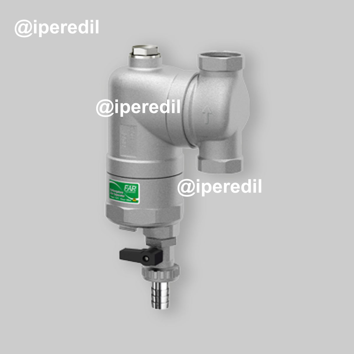 DEFANGATORE MAGNETICO ORIENTABILE "SMART" PER IMPIANTI TERMICI CROMATO FAR 3/4" F/F