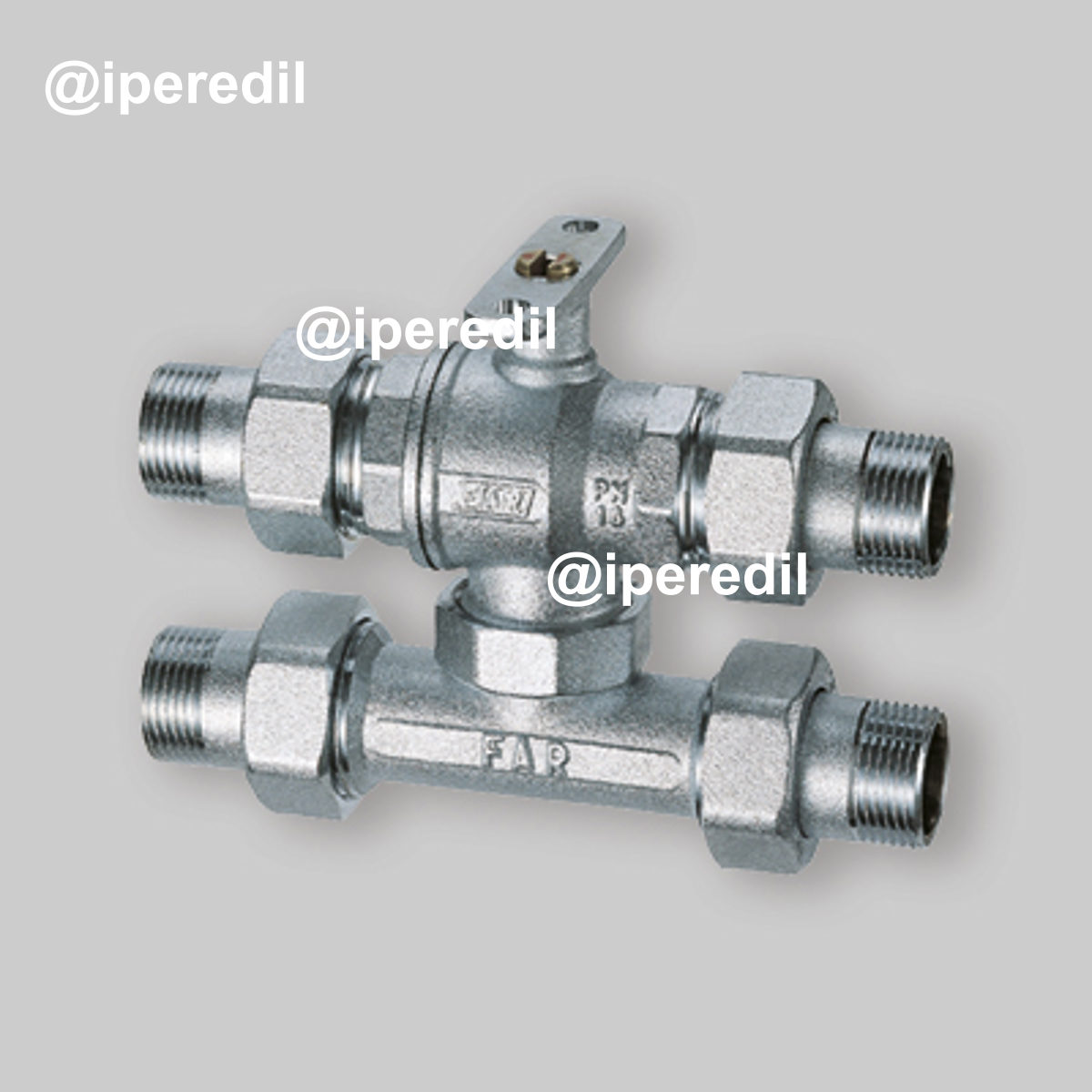 VALVOLA DI ZONA MOTORIZZABILE A 4 VIE CON TEE DI BY-PASS FAR 3/4"