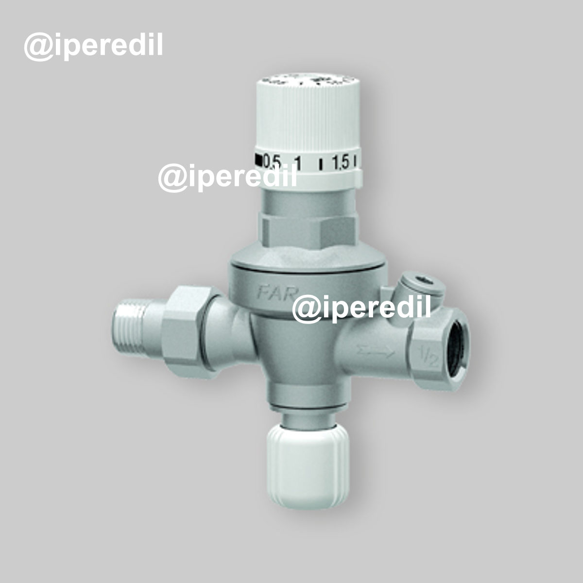 GRUPPO DI RIEMPIMENTO AUTOMATICO CON MANOPOLA NUMERATA FAR 1/2" M/F