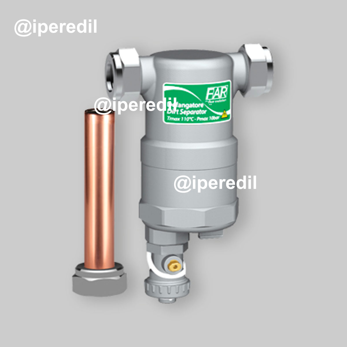 DEFANGATORE MAGNETICO CON ATTACCHI IN LINEA "COMPACTFAR" FAR 3/4" M/M