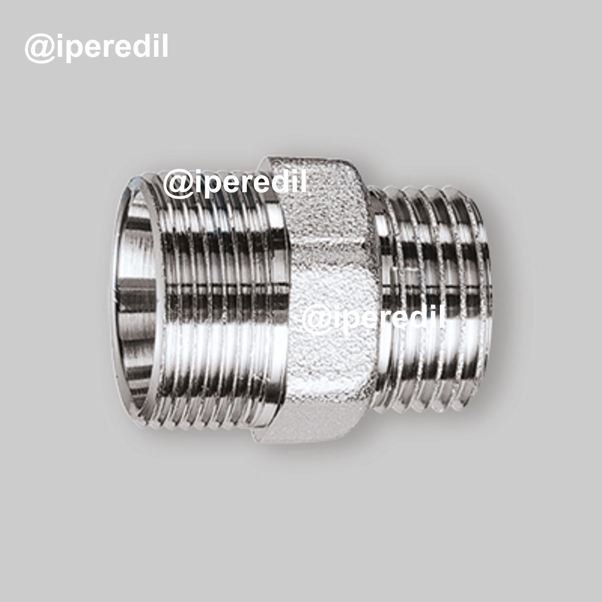 NIPLES MASCHIO PER TUBO RAME, PLASTICA E MULTISTRATO CROMATO FAR 3/8" - 24x19