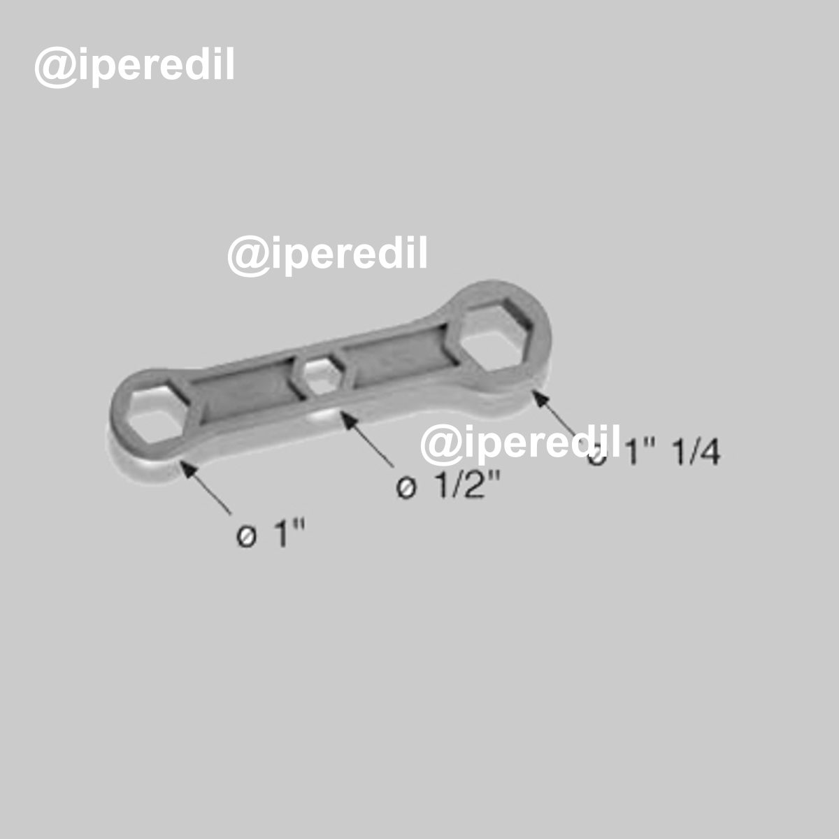CHIAVE IN NYLON PER TAPPI E RIDUZIONI VERNICIATE PER RADIATORI