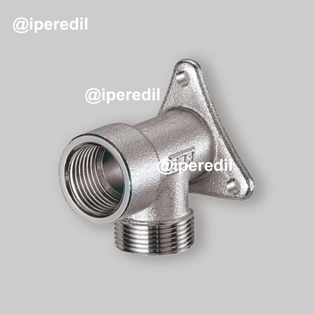 GOMITO FLANGIATO FEMMINA PER TUBO RAME, PLASTICA E MULTISTRATO CROMATO FAR 3/4" - 24x19