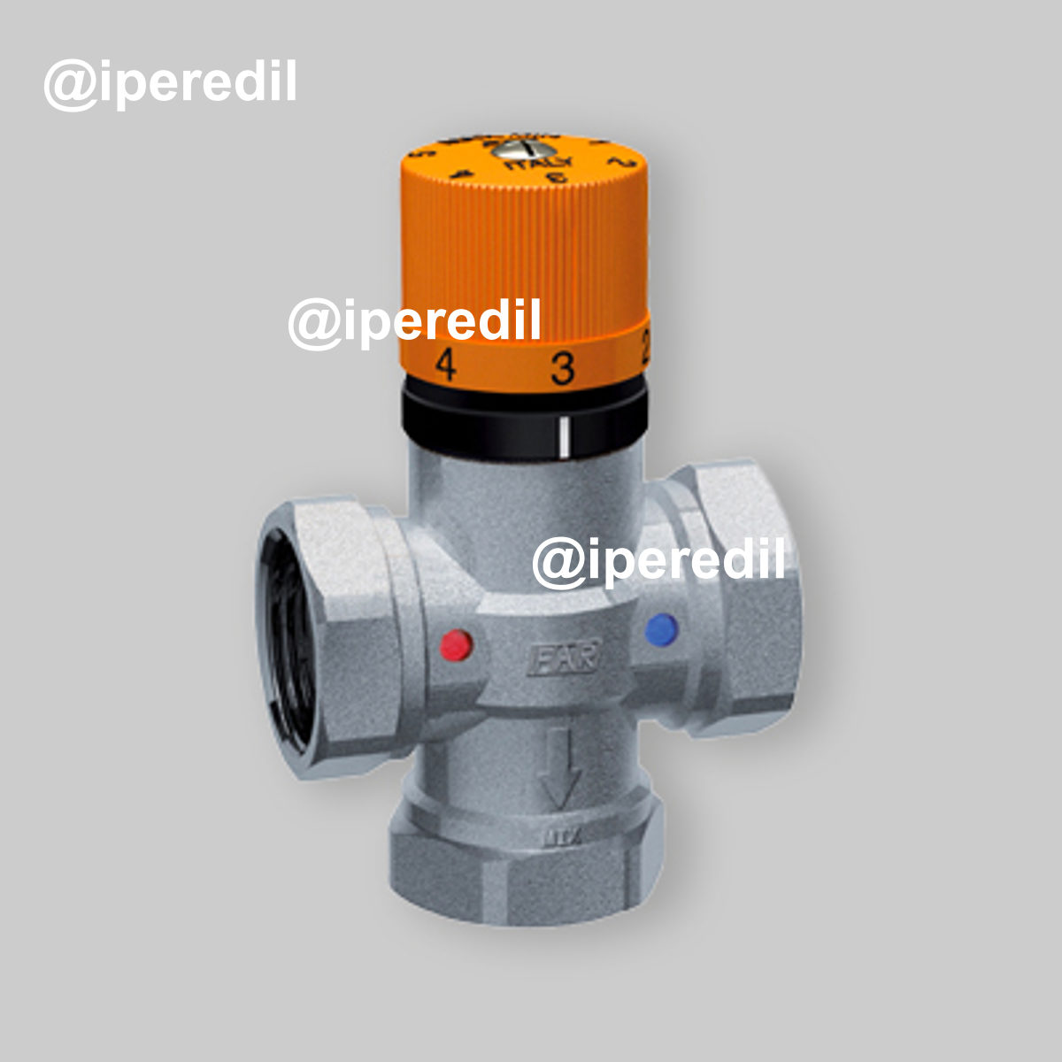 MISCELATORE TERMOSTATICO "SOLFAR" PER IMPIANTI SOLARI FAR 1" Femmina