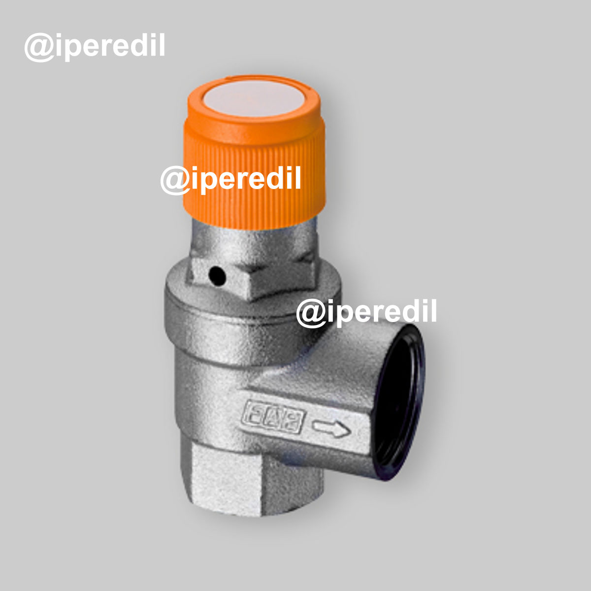 VALVOLA DI SICUREZZA ORDINARIA "SOLFAR" PER IMPIANTI SOLARI FAR 1/2"F x 3/4"F - 8,0 bar